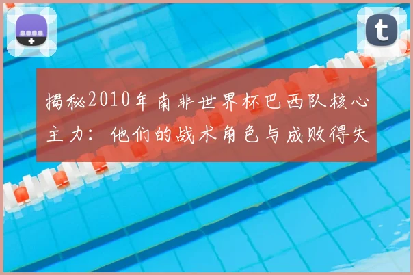 揭秘2010年南非世界杯巴西队核心主力:他们的战术角色与成败得失